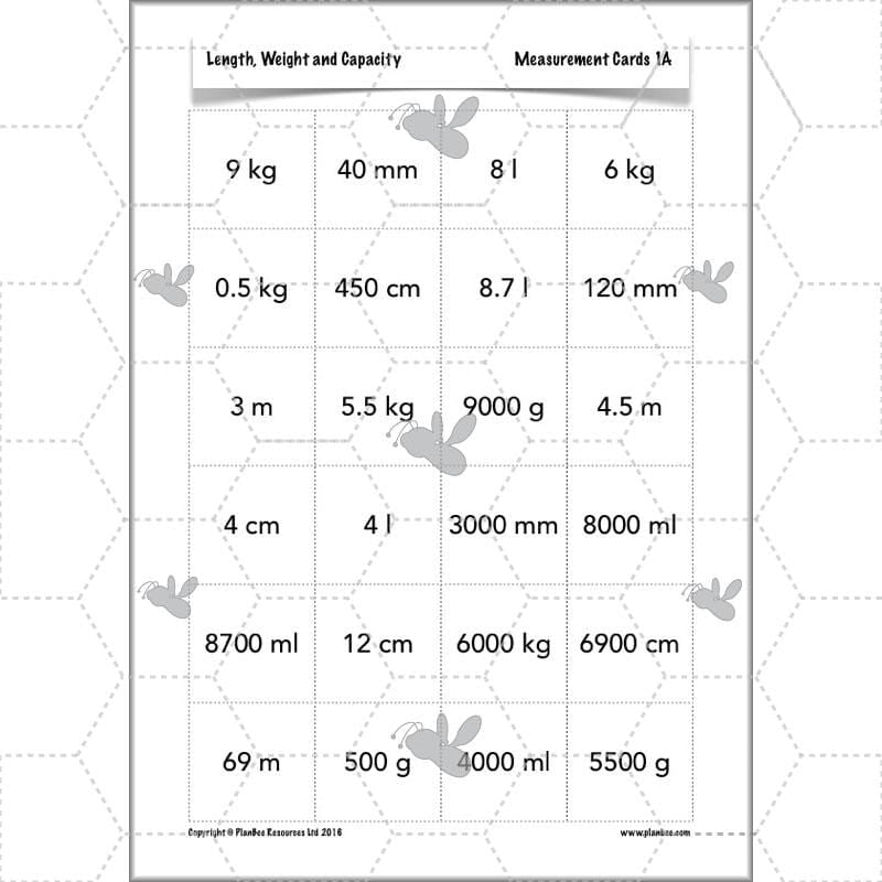 PlanBee Length, Weight & Capacity - Year 5 Maths Planning - Measurement