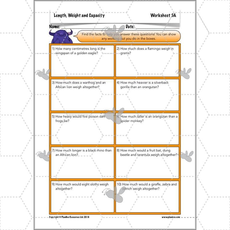 PlanBee Length, Weight & Capacity - Year 5 Maths Planning - Measurement