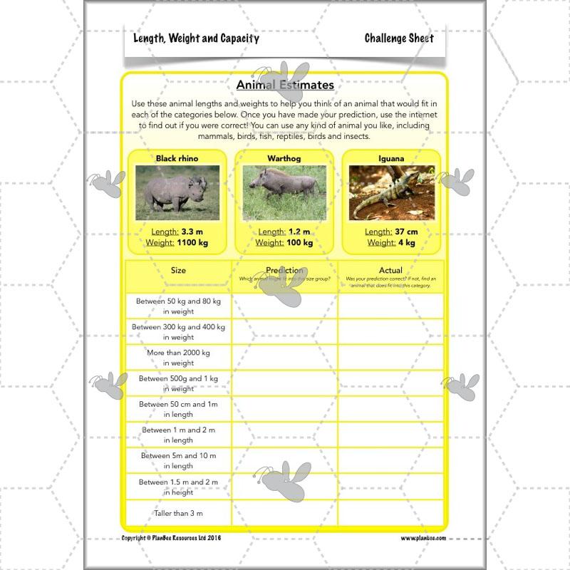 PlanBee Length, Weight & Capacity - Year 5 Maths Planning - Measurement
