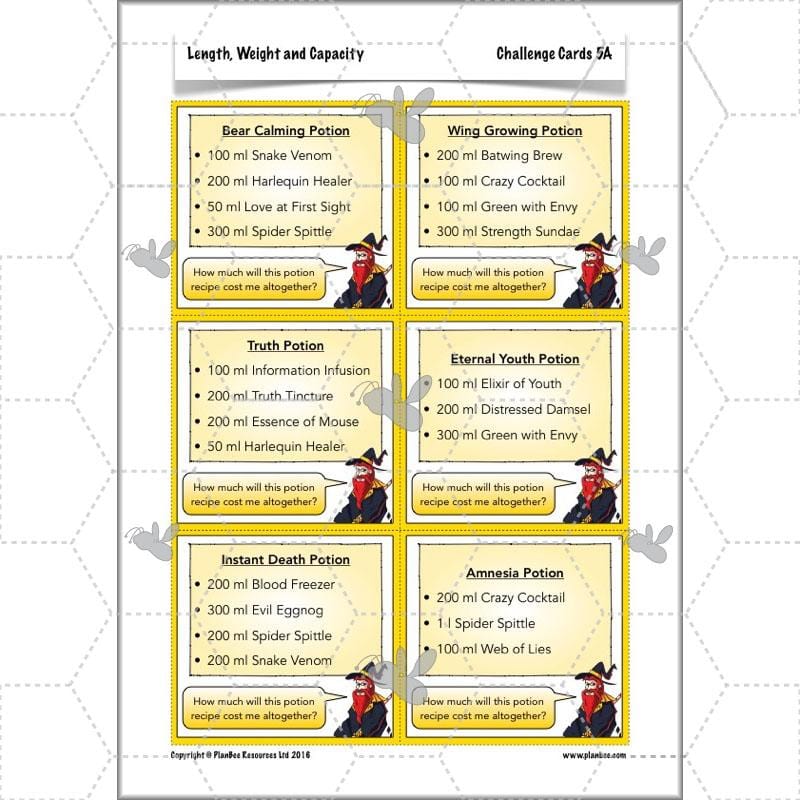 PlanBee Length, Weight & Capacity - Year 5 Maths Planning - Measurement