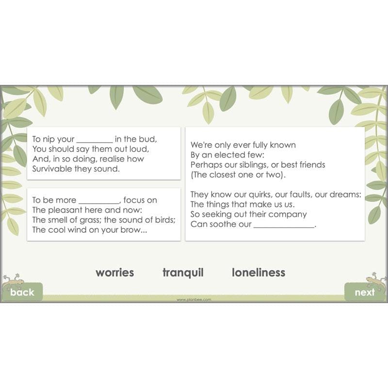 Year 6 Poetry Lessons | An Emotional Menagerie by PlanBee