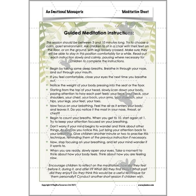 Year 6 Poetry Lessons | An Emotional Menagerie by PlanBee