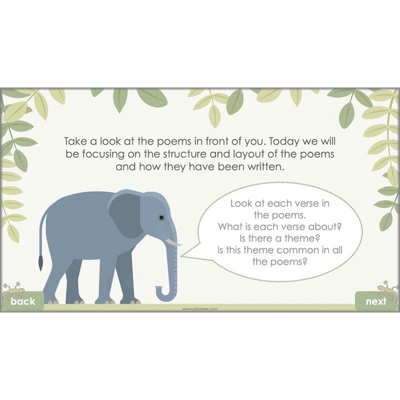 Year 6 Poetry Lessons | An Emotional Menagerie by PlanBee