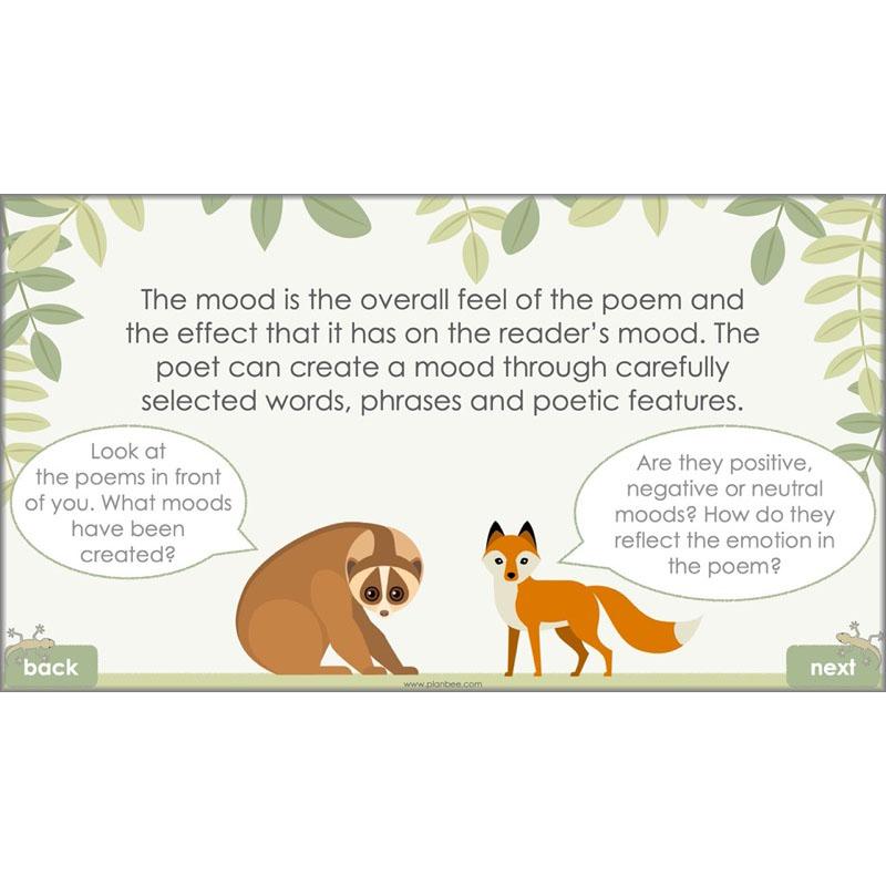 Year 6 Poetry Lessons | An Emotional Menagerie by PlanBee