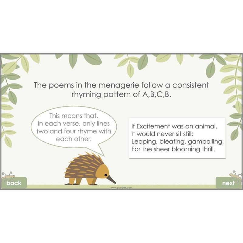 Year 6 Poetry Lessons | An Emotional Menagerie by PlanBee
