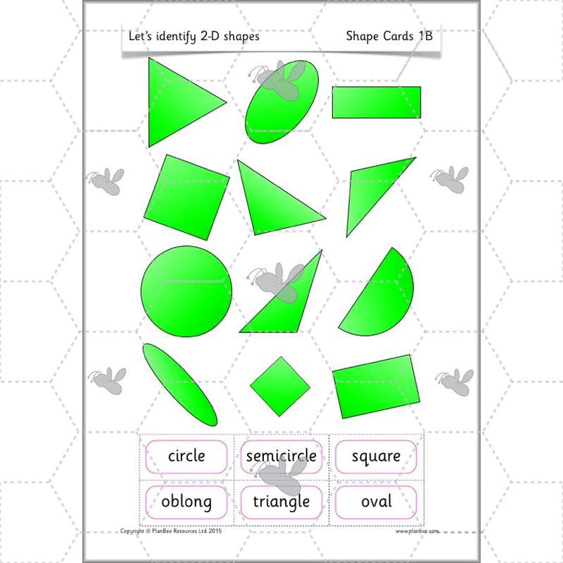2D Shapes Year 1 Maths Lesson Pack by PlanBee