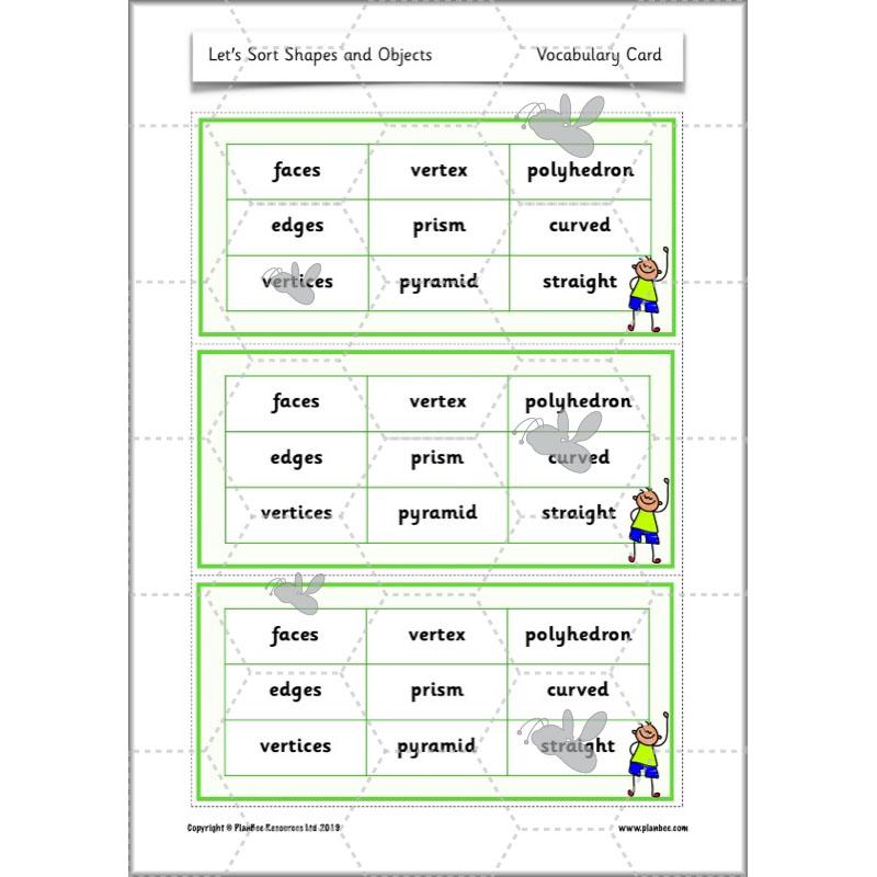 PlanBee Let's Sort Shapes and Objects: Year 2 shapes lesson planning