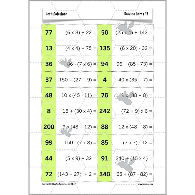 PlanBee Let's Calculate - Year 5 Problem-solving Plans and Resources PlanBee