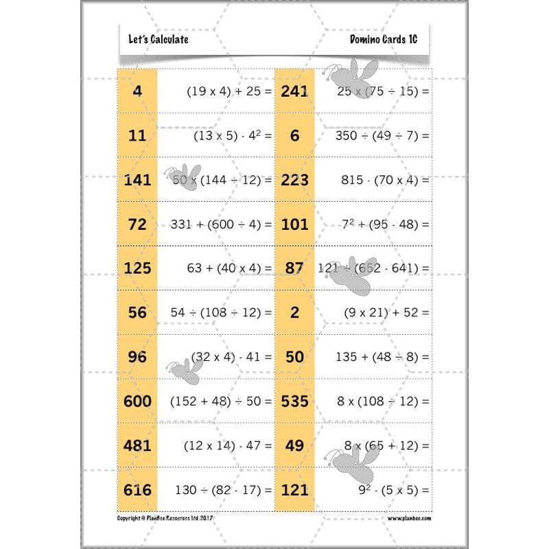 PlanBee Let's Calculate - Year 5 Problem-solving Plans and Resources PlanBee