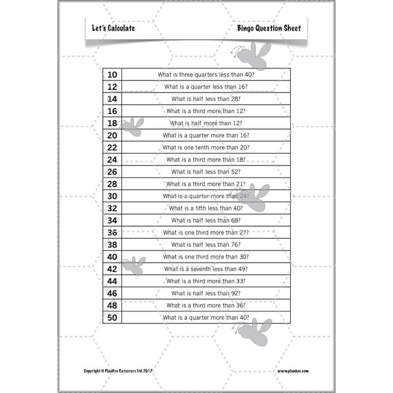 PlanBee Let's Calculate - Year 5 Problem-solving Plans and Resources PlanBee