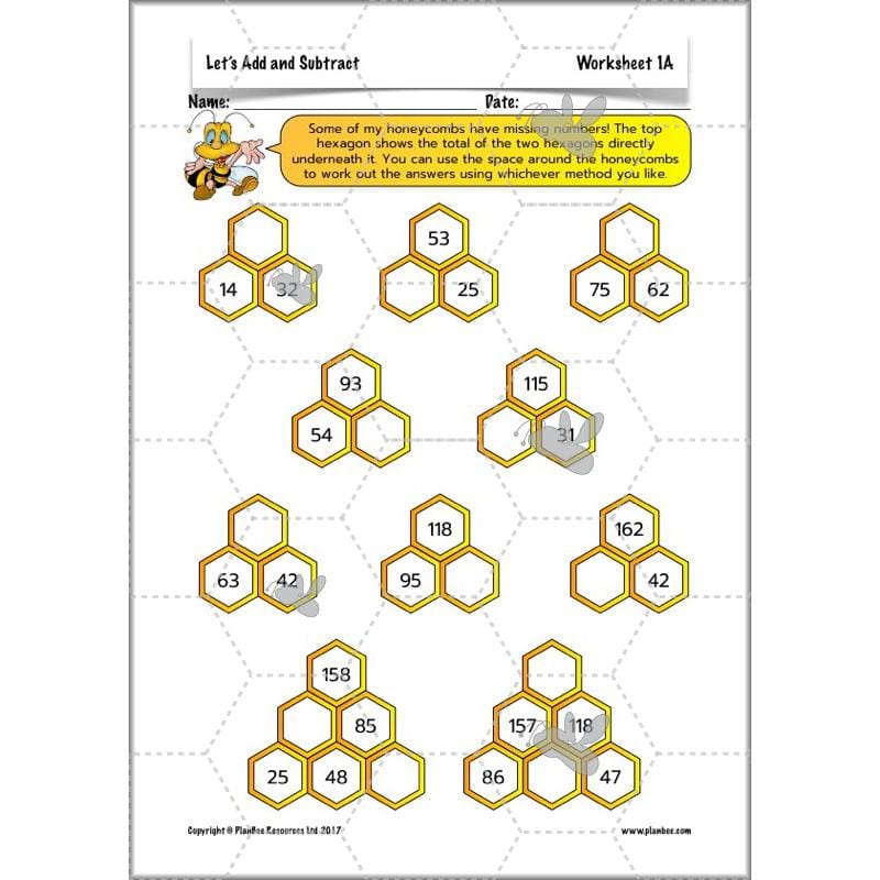 PlanBee Let's Add and Subtract: Maths Lesson Plans and Resources Year 3