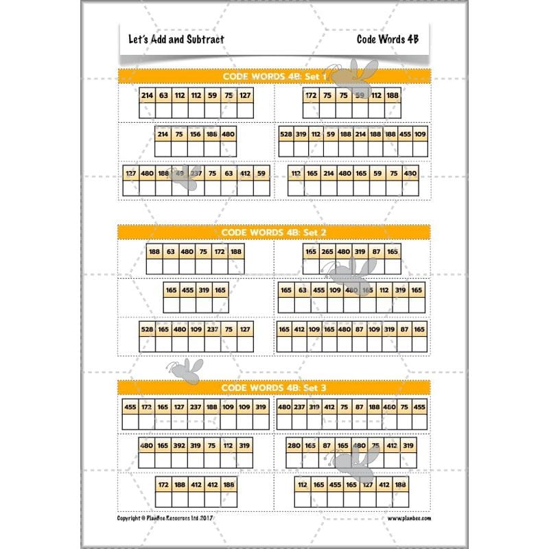 PlanBee Let's Add and Subtract: Maths Lesson Plans and Resources Year 3