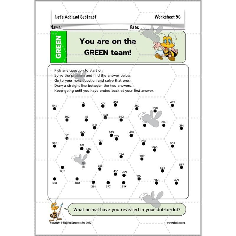 PlanBee Let's Add and Subtract: Maths Lesson Plans and Resources Year 3