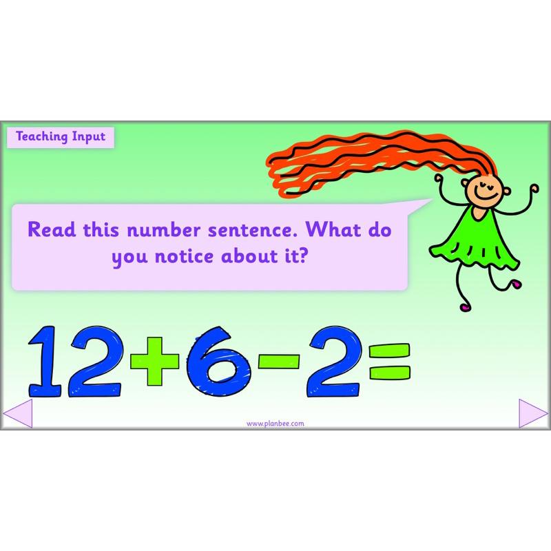 PlanBee Let’s add and subtract objects - KS1 maths number plans