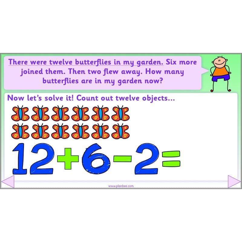 PlanBee Let’s add and subtract objects - KS1 maths number plans
