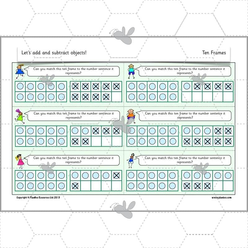 PlanBee Let’s add and subtract objects - KS1 maths number plans