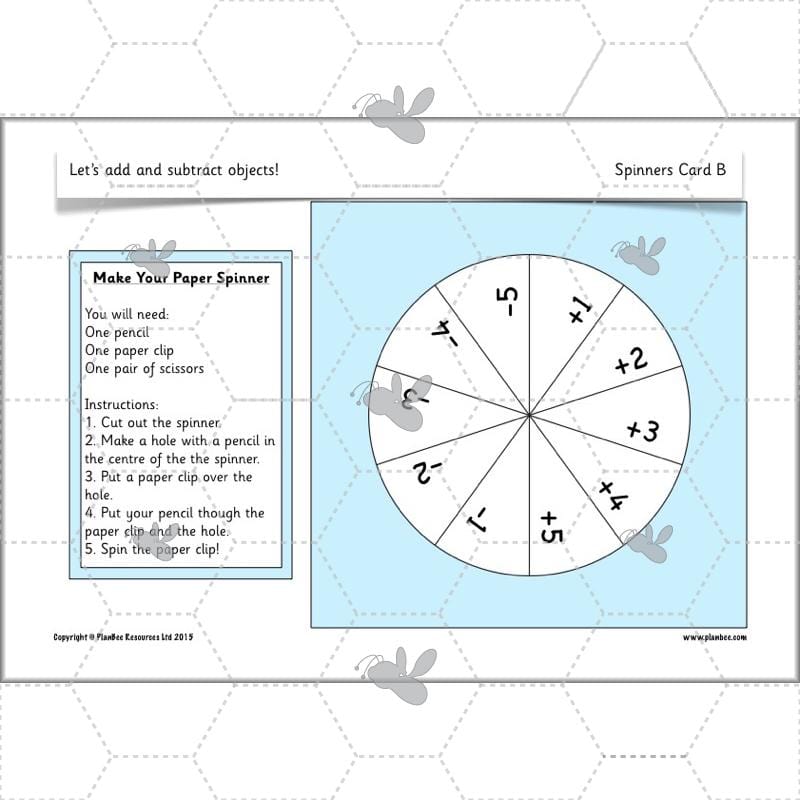 PlanBee Let’s add and subtract objects - KS1 maths number plans