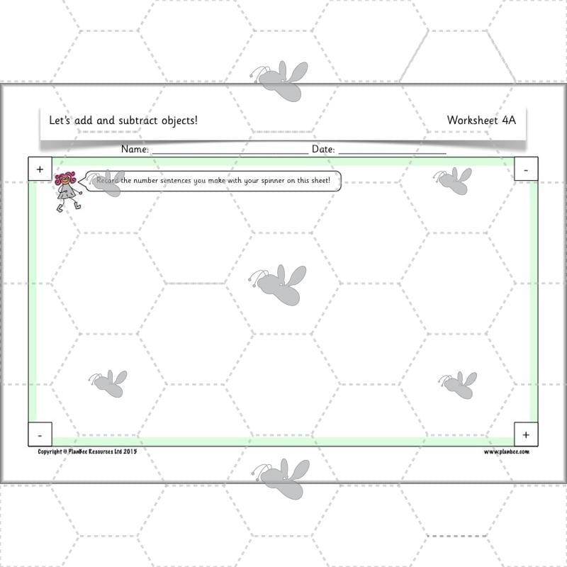 PlanBee Let’s add and subtract objects - KS1 maths number plans