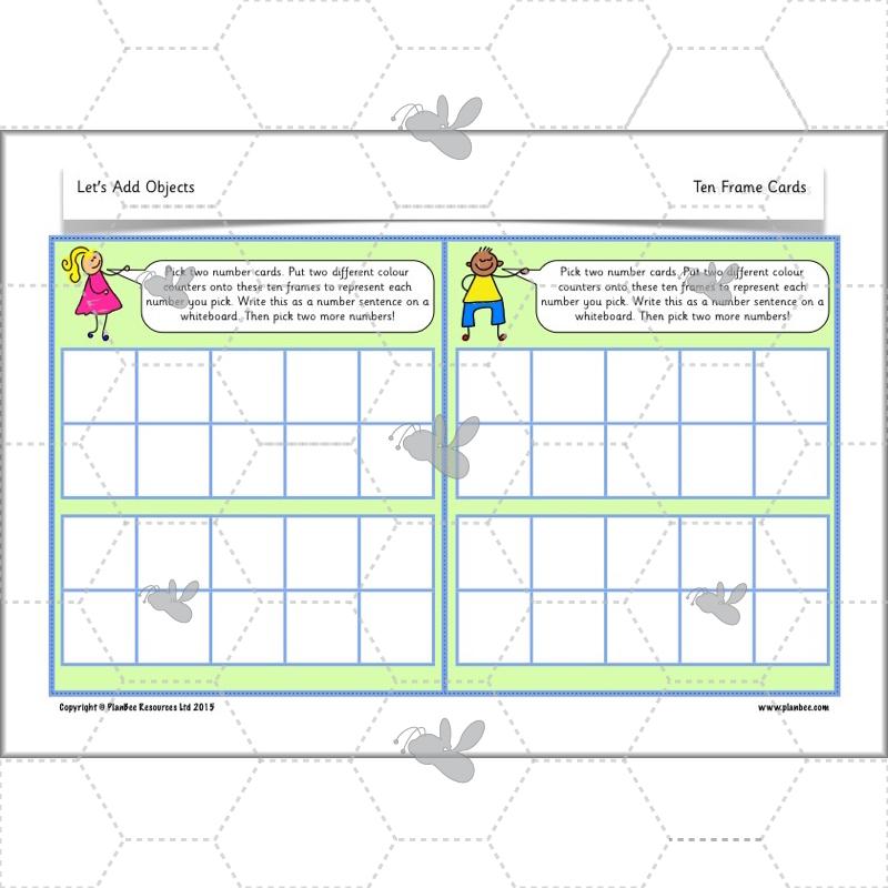 PlanBee Year 1 Addition to 20 Adding Objects Maths by PlanBee