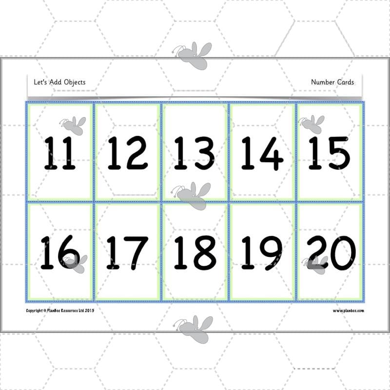 PlanBee Year 1 Addition to 20 Adding Objects Maths by PlanBee