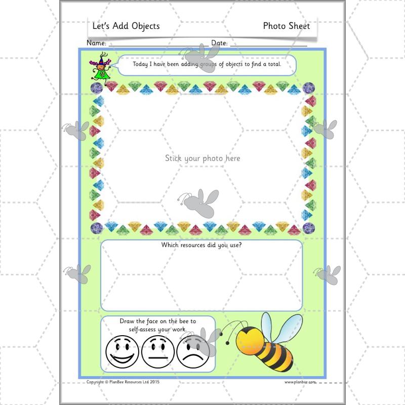 PlanBee Year 1 Addition to 20 Adding Objects Maths by PlanBee