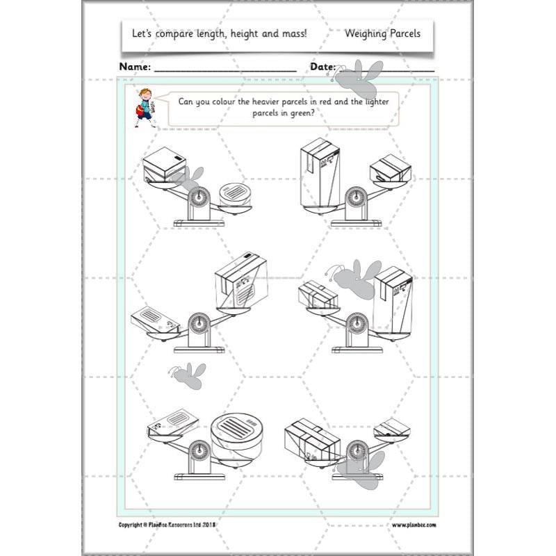 PlanBee Let's compare length, height and mass - KS1 Maths Resources and Plans