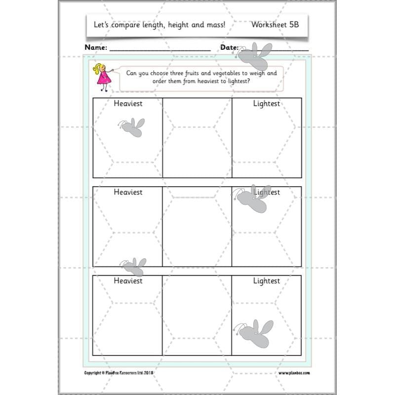 PlanBee Let's compare length, height and mass - KS1 Maths Resources and Plans