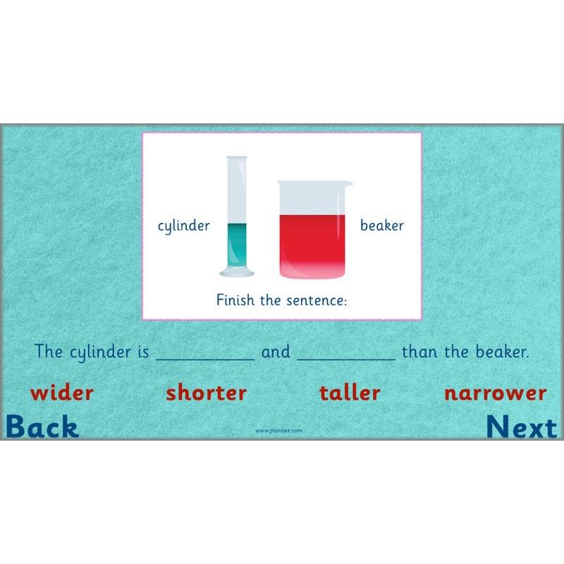 PlanBee Let’s compare mass and capacity - Year 1 Maths planning pack