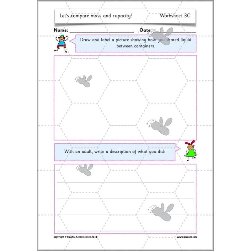 PlanBee Let’s compare mass and capacity - Year 1 Maths planning pack