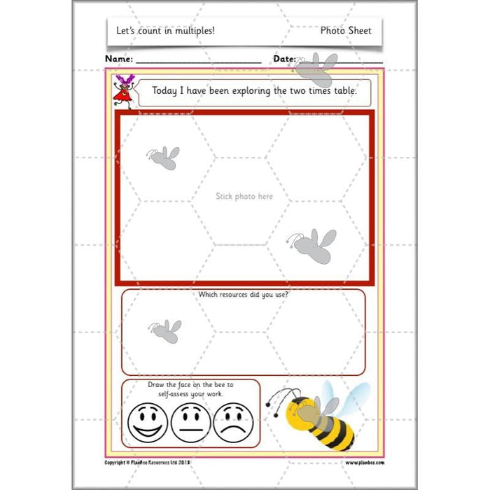PlanBee Let’s count in multiples - maths for Year 1 KS1