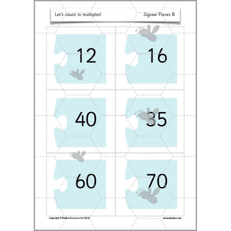 PlanBee Let’s count in multiples - maths for Year 1 KS1