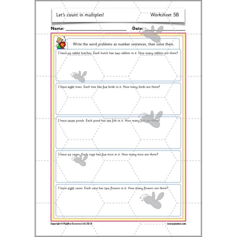 PlanBee Let’s count in multiples - maths for Year 1 KS1