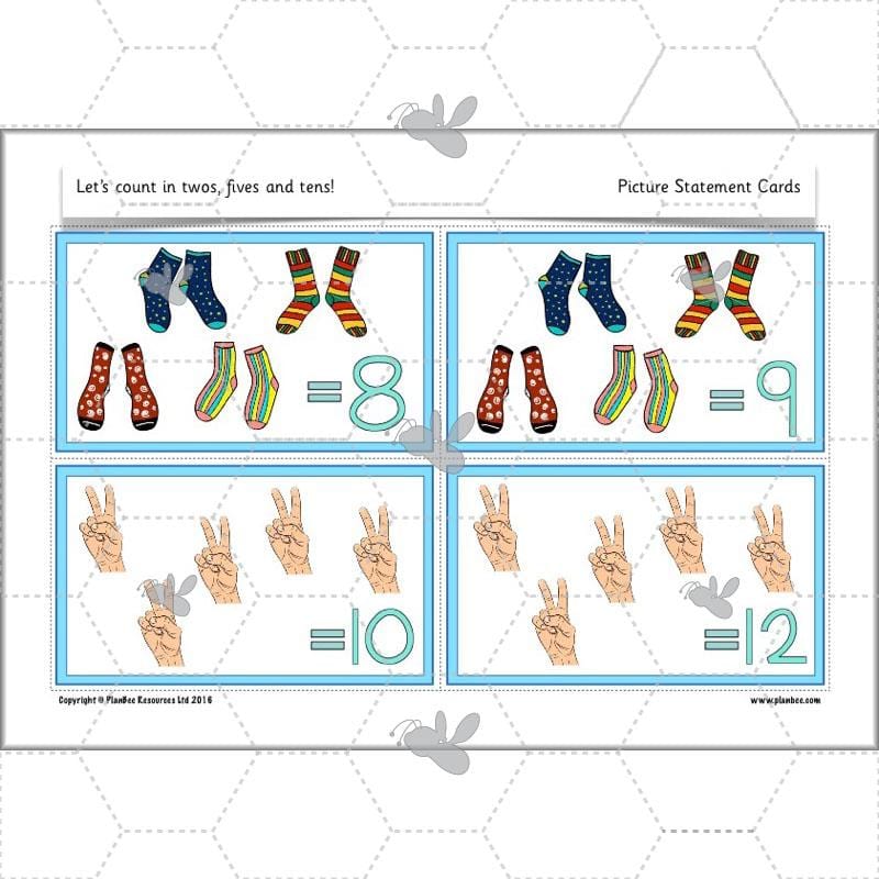 PlanBee Let’s count in twos, fives and tens - KS1 Year 1 Maths