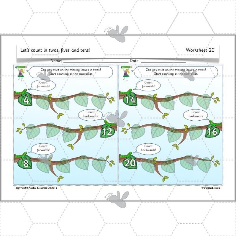 PlanBee Let’s count in twos, fives and tens - KS1 Year 1 Maths