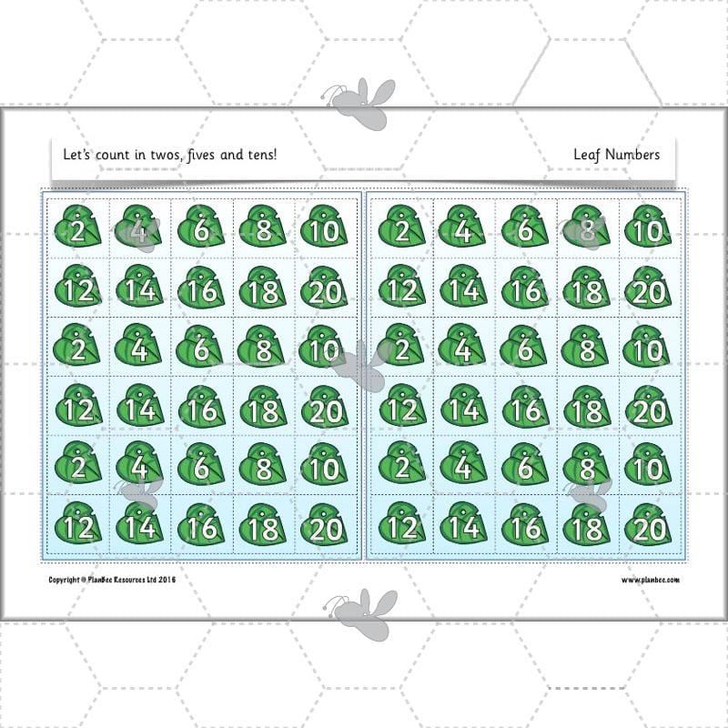 PlanBee Let’s count in twos, fives and tens - KS1 Year 1 Maths