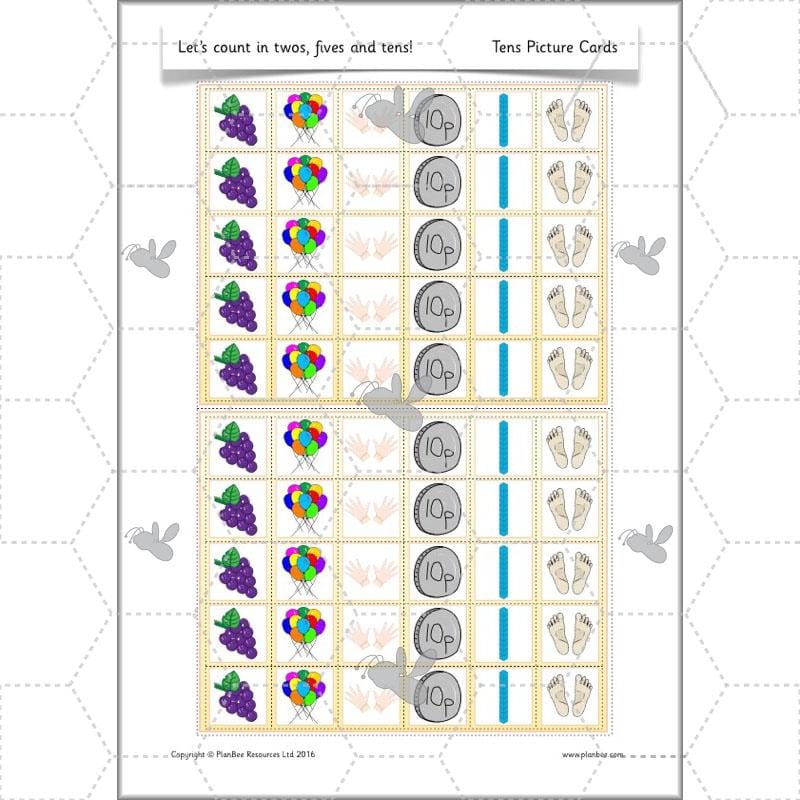 PlanBee Let’s count in twos, fives and tens - KS1 Year 1 Maths