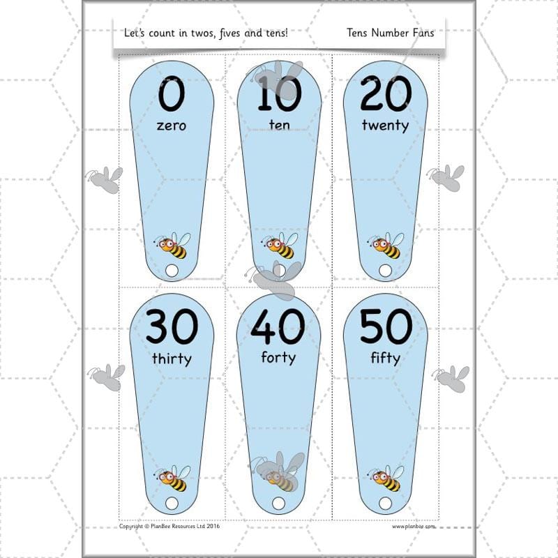PlanBee Let’s count in twos, fives and tens - KS1 Year 1 Maths