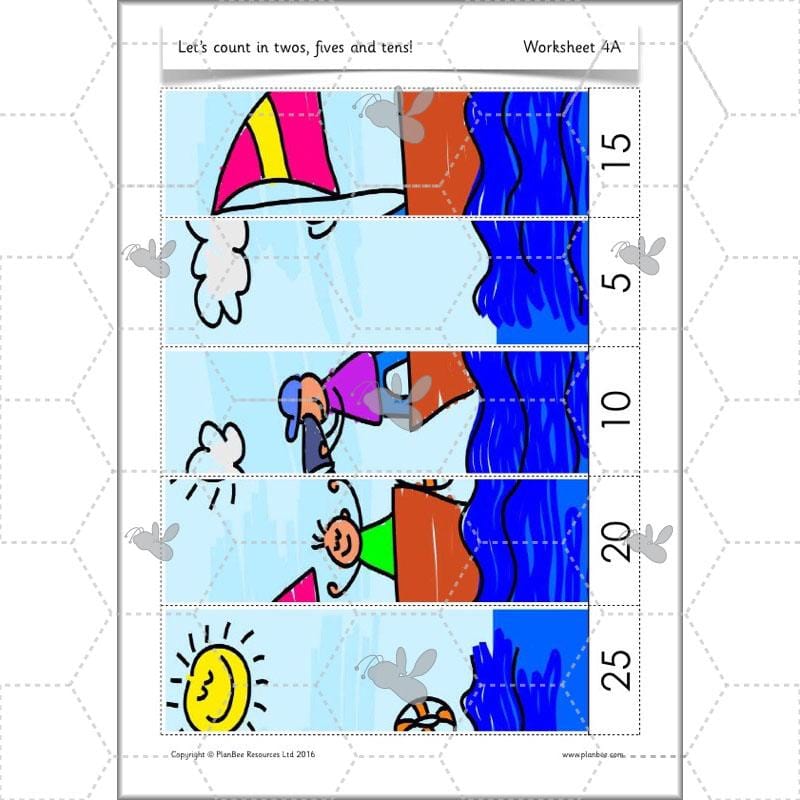 PlanBee Let’s count in twos, fives and tens - KS1 Year 1 Maths