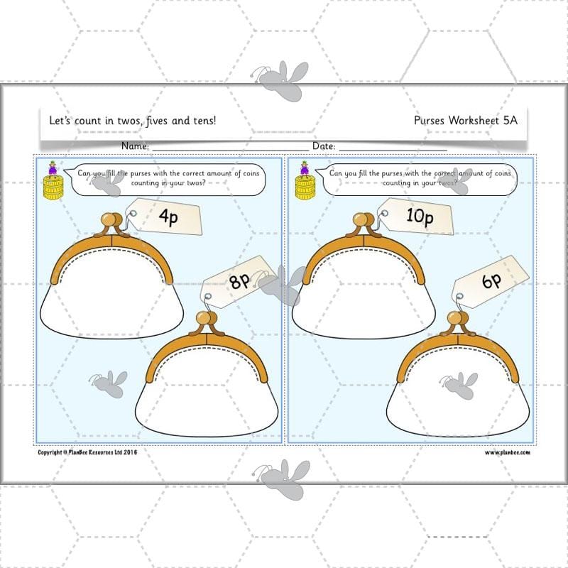 PlanBee Let’s count in twos, fives and tens - KS1 Year 1 Maths