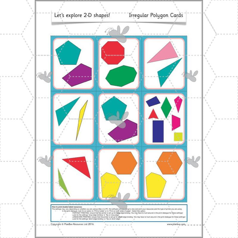 Properties of 2D Shapes Year 2 Maths Lessons by PlanBee