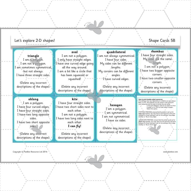 PlanBee Properties of Shapes Year 2 Maths Lessons by PlanBee