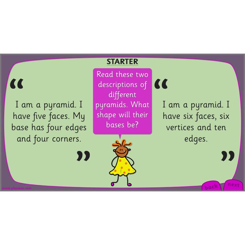 PlanBee Explore 3D Shapes Year 2 Maths Lesson by PlanBee