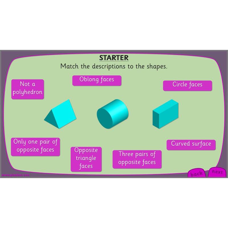 PlanBee Explore 3D Shapes Year 2 Maths Lesson by PlanBee