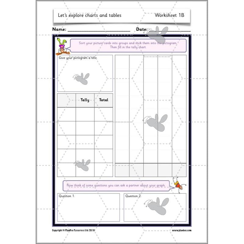 PlanBee Let's Explore Charts and Tables Year 2 Maths | PlanBee