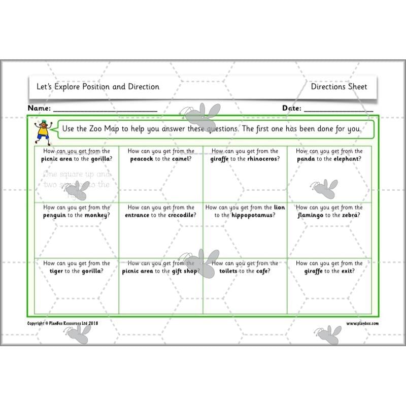 PlanBee Explore Position and Direction Year 2 Maths | PlanBee