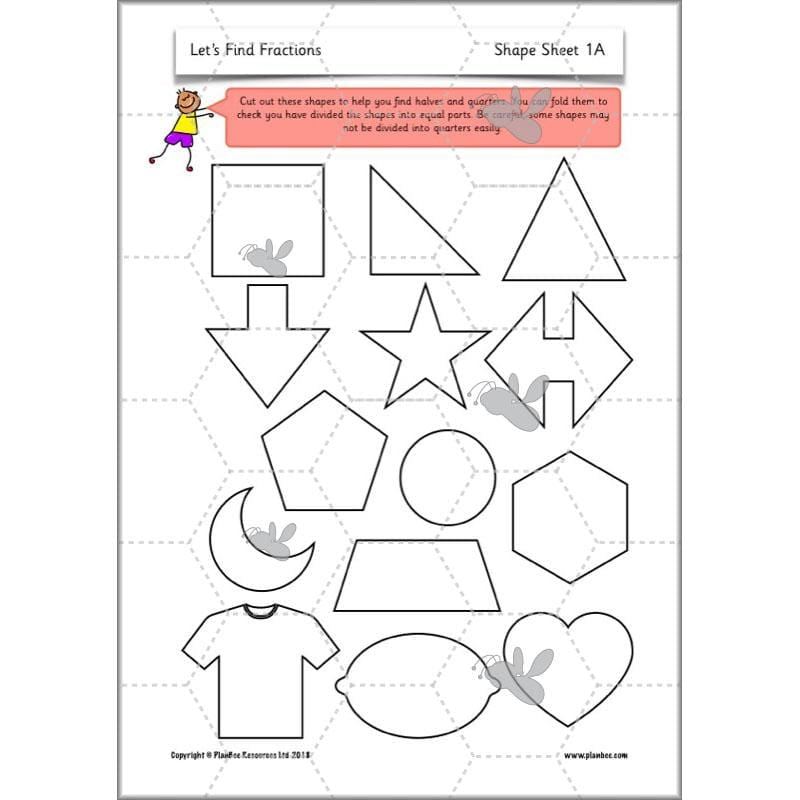PlanBee Let's Find Fractions - Year 2 Maths - Measurement Planning