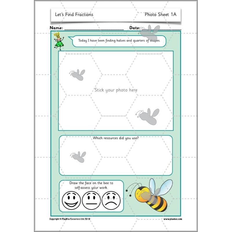 PlanBee Let's Find Fractions - Year 2 Maths - Measurement Planning