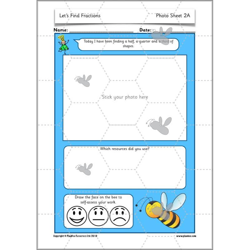 PlanBee Let's Find Fractions - Year 2 Maths - Measurement Planning