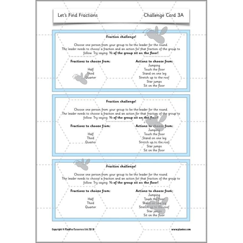 PlanBee Let's Find Fractions - Year 2 Maths - Measurement Planning