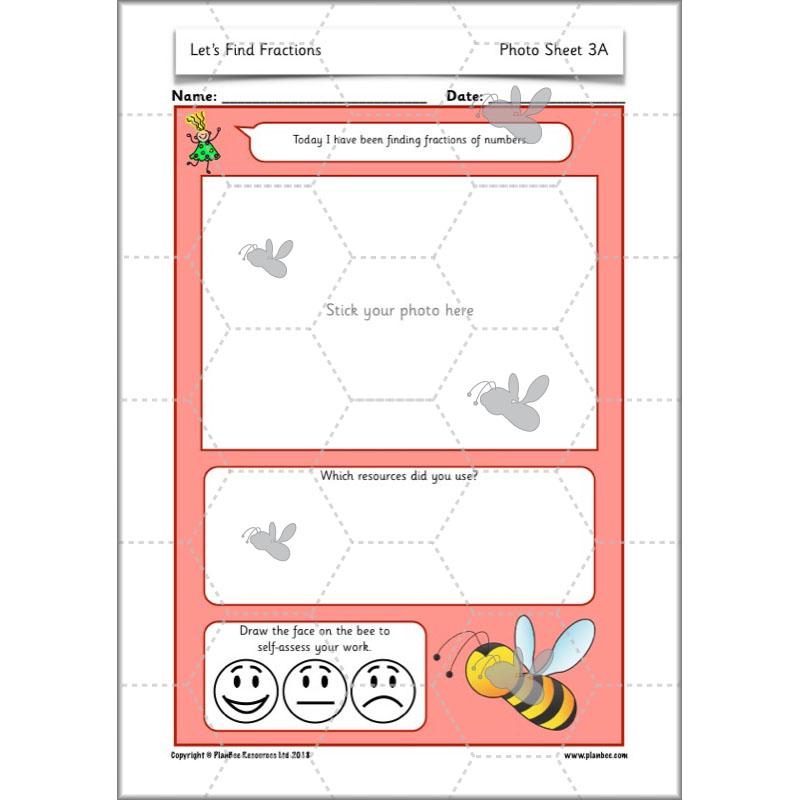 PlanBee Let's Find Fractions - Year 2 Maths - Measurement Planning